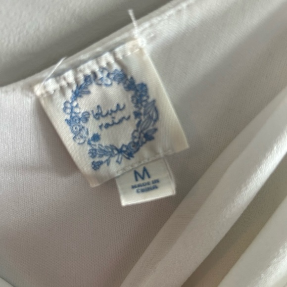 Women’s Spaghetti Strap White Tank and White and Black Striped Romper medium - Picture 4 of 6